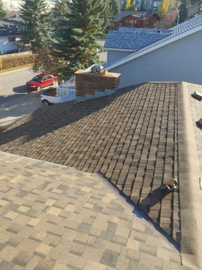 Quality residential roofing work by Peakline Roofing & Exteriors in Calgary area with attention to detail and proper ventilation