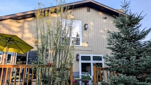 Premium Douglas Fir siding installation in Calgary