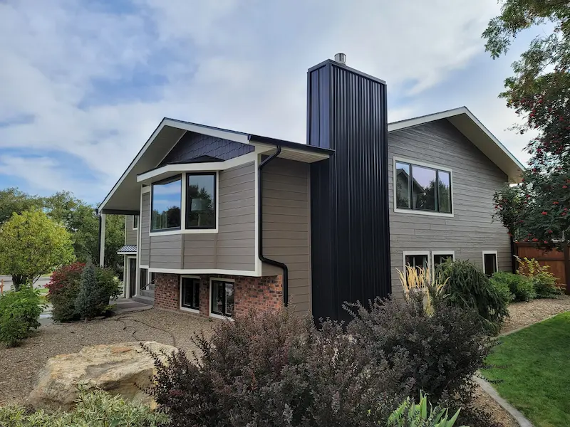 Completed James Hardie siding project showing clean lines and premium finish in Calgary
